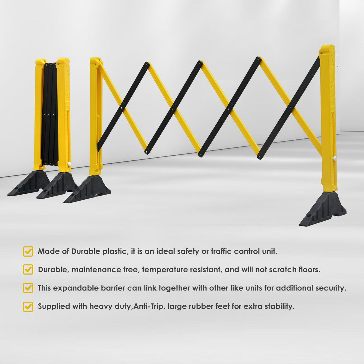 270 CM Expandable Barrier with Heavy Base - Detail | Besea Cone