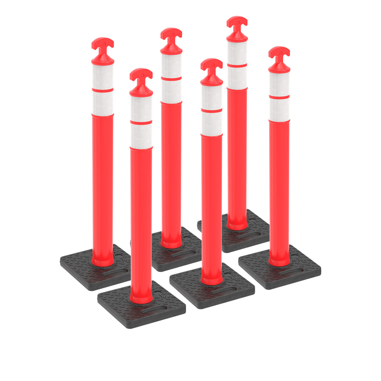 6PCS T-Top Delineator Post with Rubber /Water Filled Base , - View 20 | Besea Cone
