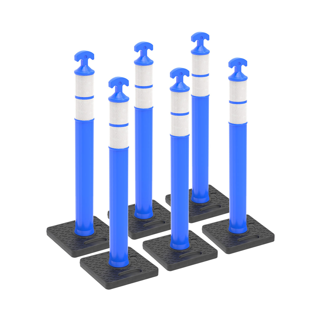 6PCS T-Top Delineator Post with Rubber /Water Filled Base , - View 17 | Besea Cone