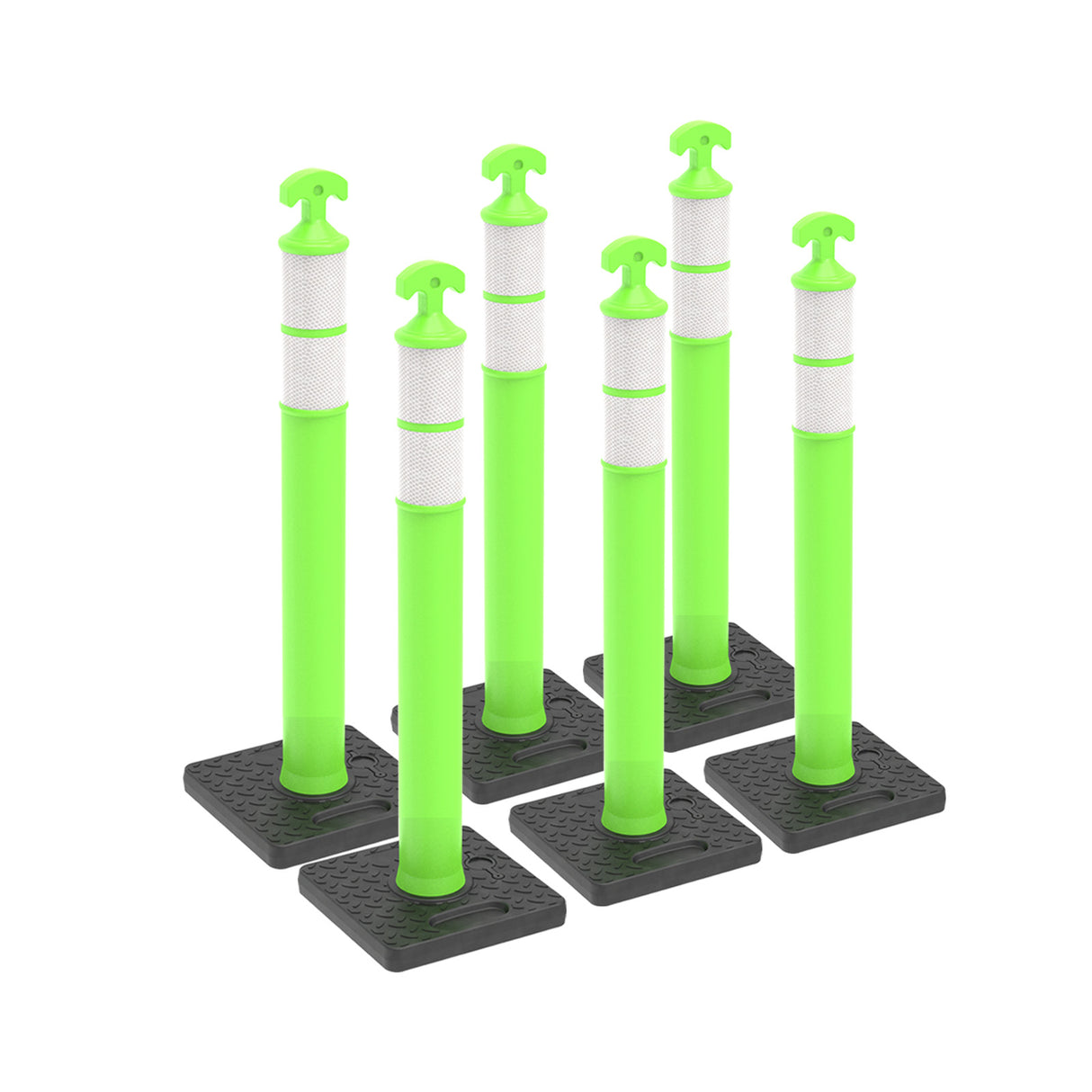 6PCS T-Top Delineator Post with Rubber /Water Filled Base , - View 15 | Besea Cone