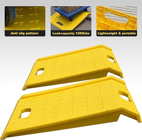 2PCS Portable Curb Ramp - In Use | Oranlite Europe
