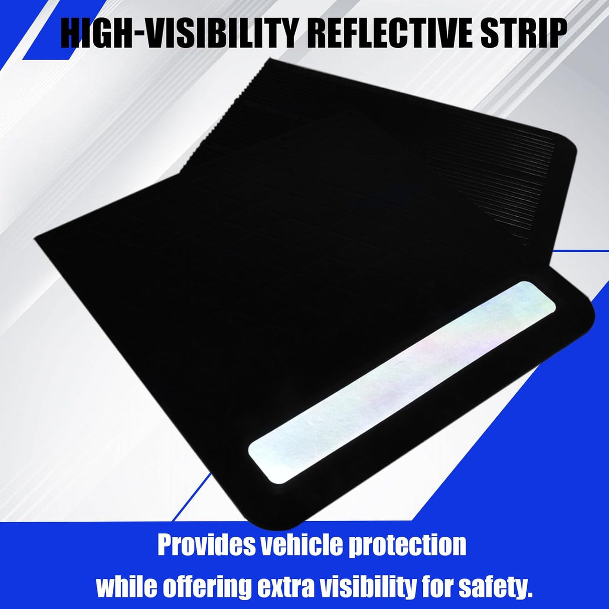 2-Pack Adjustable Hitch Mud Flaps, Heavy-Duty Rubber, - View 12 | Besea Cone