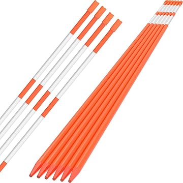 117 CM Fiberglass Snow Stakes x 50PCS - Side View | Besea Cone