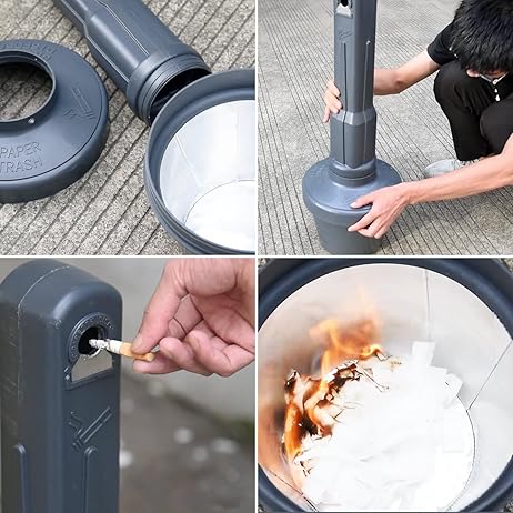 Outdoor AshTray Cigarette Butt Receptacle Disposal - In Use | Besea Cone