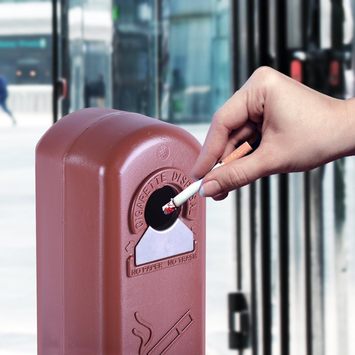 Outdoor AshTray Cigarette Butt Receptacle Disposal - View 11 | Besea Cone