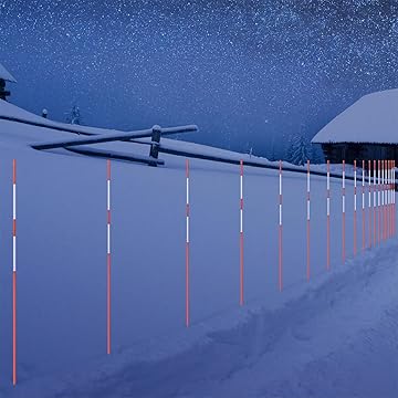 117 CM Fiberglass Snow Stakes x 50PCS - Installation | Besea Cone