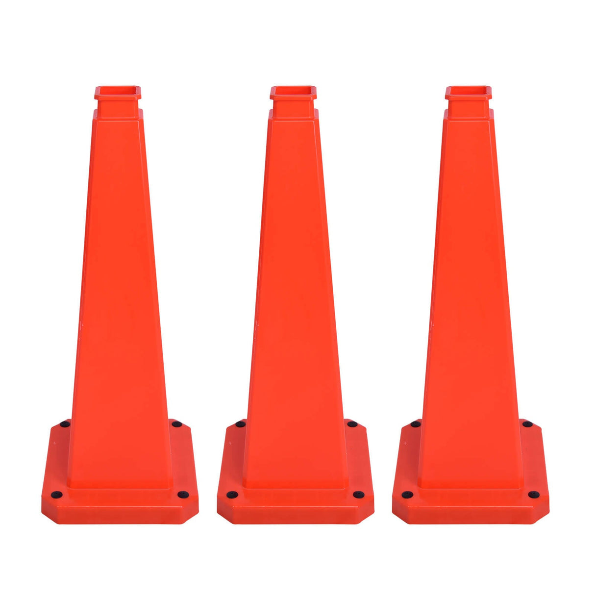 70/90 CM 4-Sided Message Cone, No Printing 6PCS - Dimensions | Besea Cone