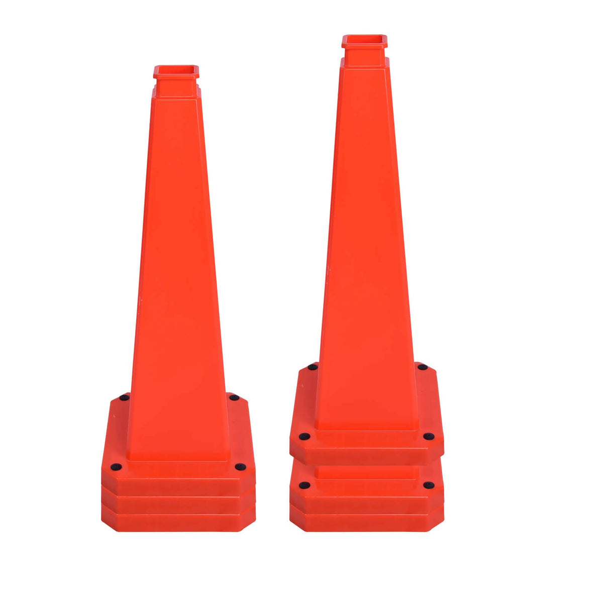 70/90 CM 4-Sided Message Cone, No Printing 6PCS - Product Shot | Besea Cone