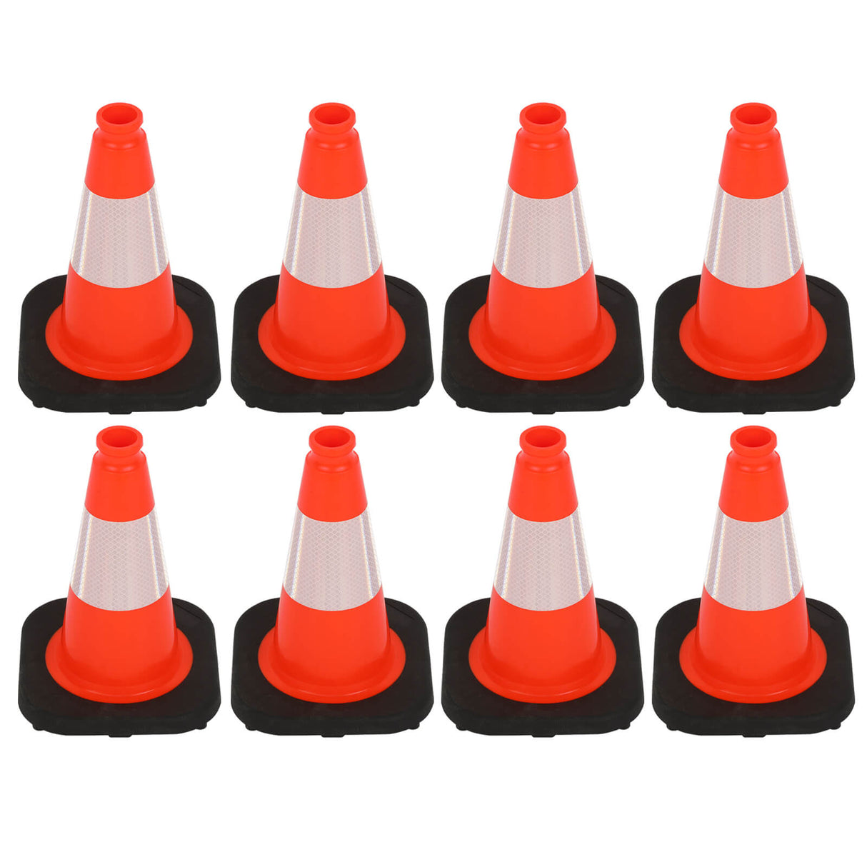 Light Weight Black Base Economy Traffic Cones - Product Shot | Besea Cone