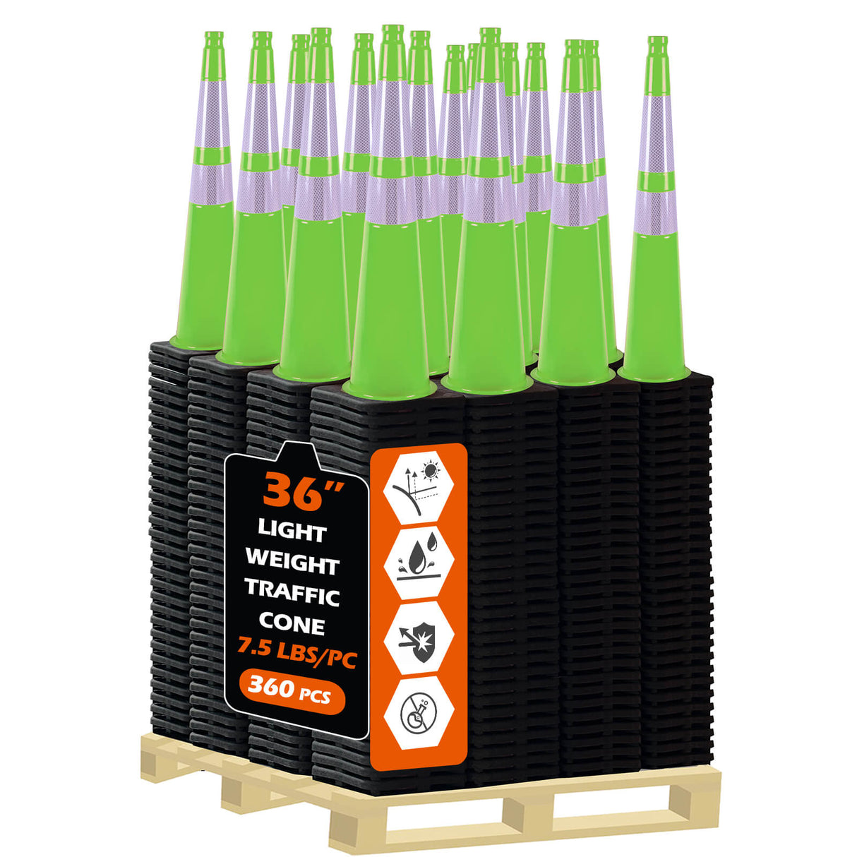 Light Weight Black Base Economy Traffic Cones - View 68 | Besea Cone