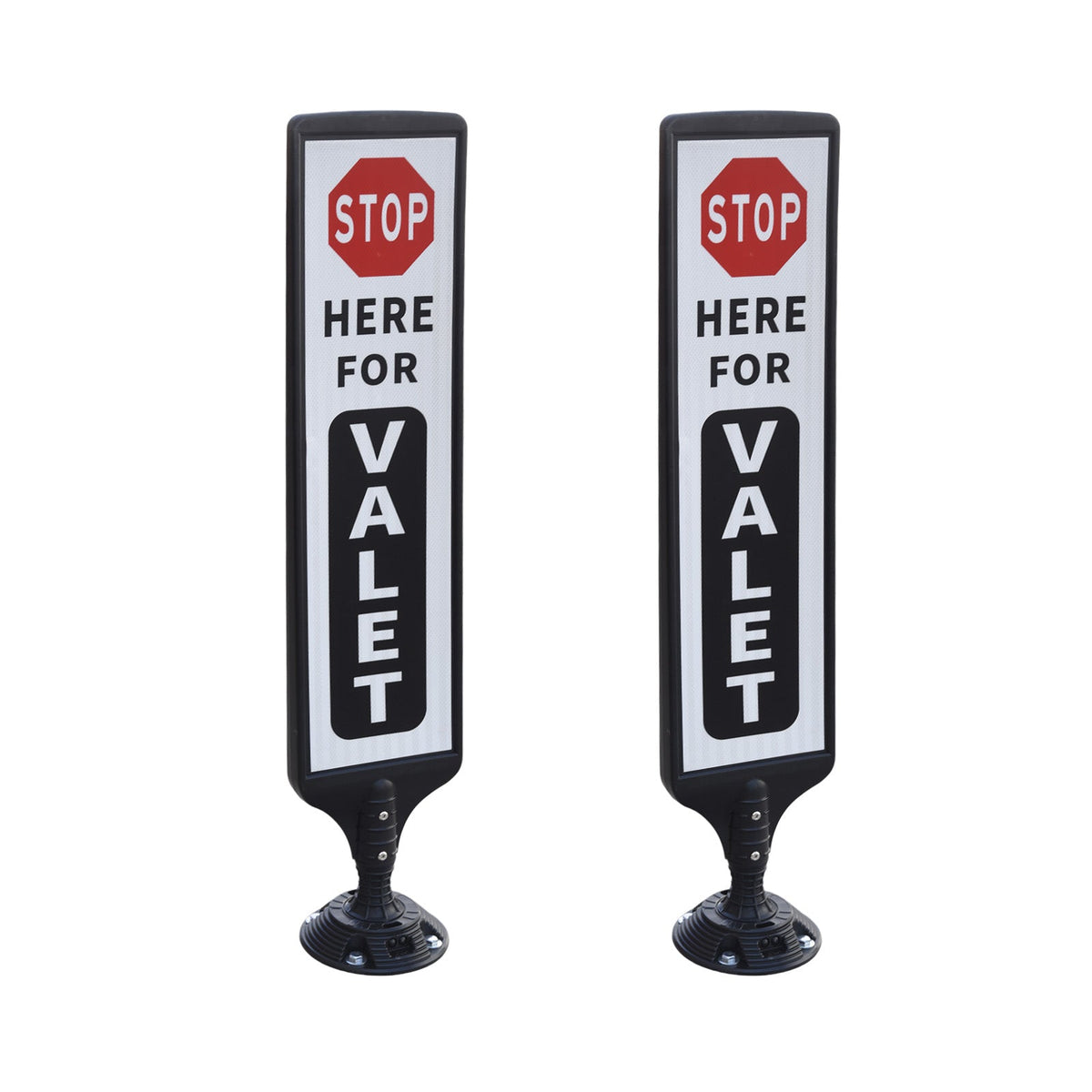 2-Pack 112 cm Spring-Back Parking Sign Stands - product view 1