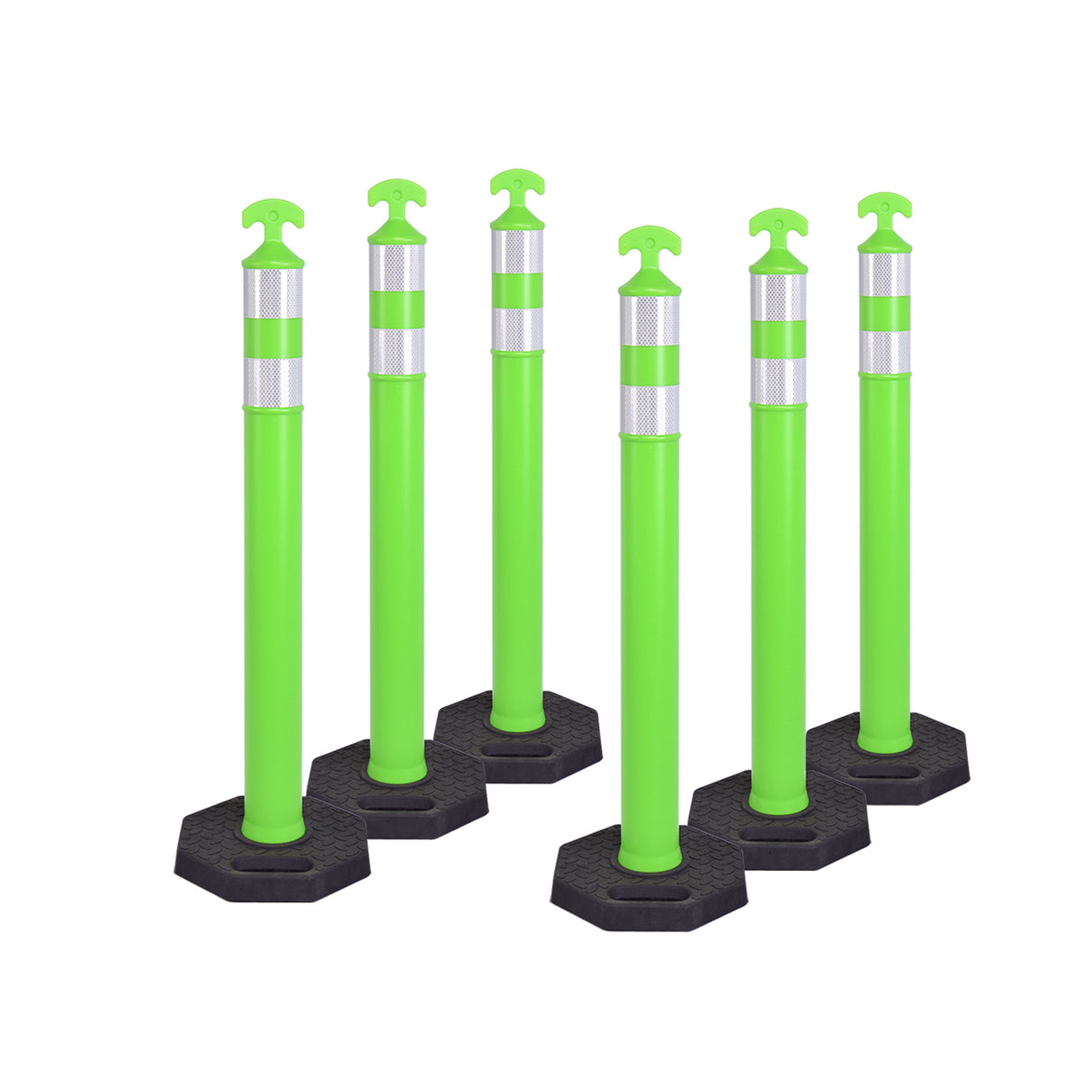 6PCS T-Top Delineator Post with Rubber /Water Filled Base , - View 14 | Besea Cone