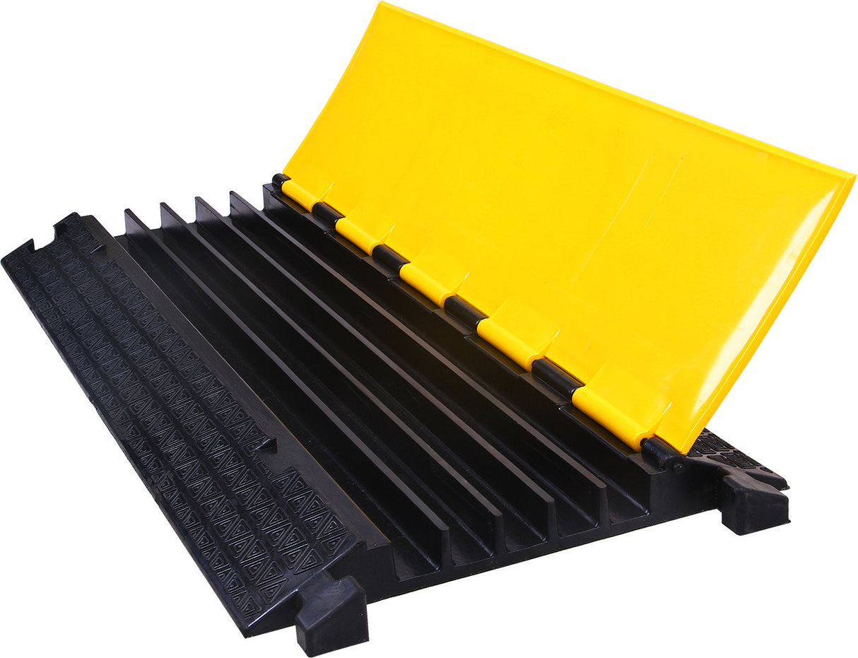 2,3,5-Channel Rubber Cable Protector Ramp with Extra Anti - Side View | Besea Cone