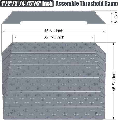 Extensible Threshold Ramp 2.5 - 15 CM Height - Detail | Oranlite Europe