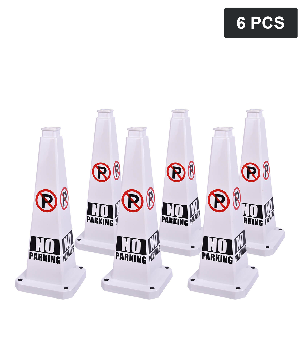 DH-ATC-70-W1x6 | NO PARKING / WHITE COLOR / 70 CM / 6PCS | Pack quantity: 6 PCS