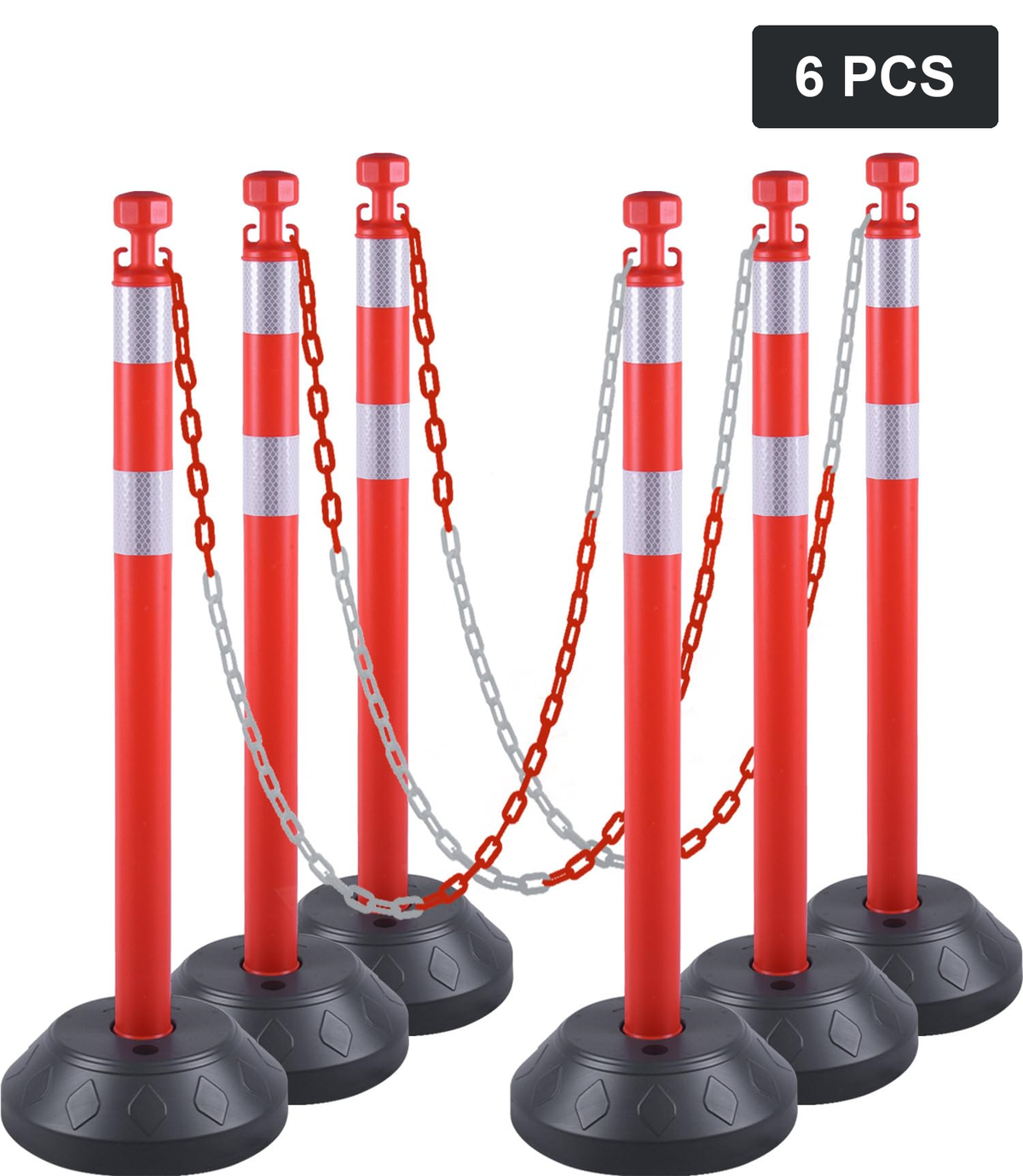 BS-NPS-1RX6 | Water Filled Base-Round / Orange | Pack quantity: 6 PCS