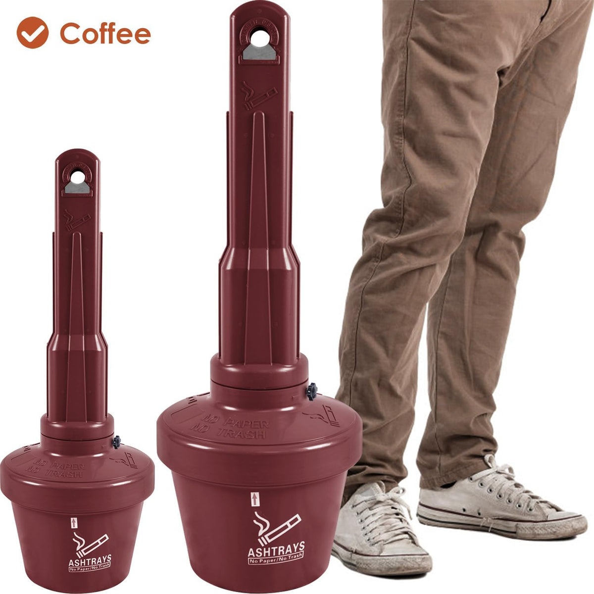 Outdoor AshTray Cigarette Butt Receptacle Disposal - Detail | Oranlite Europe