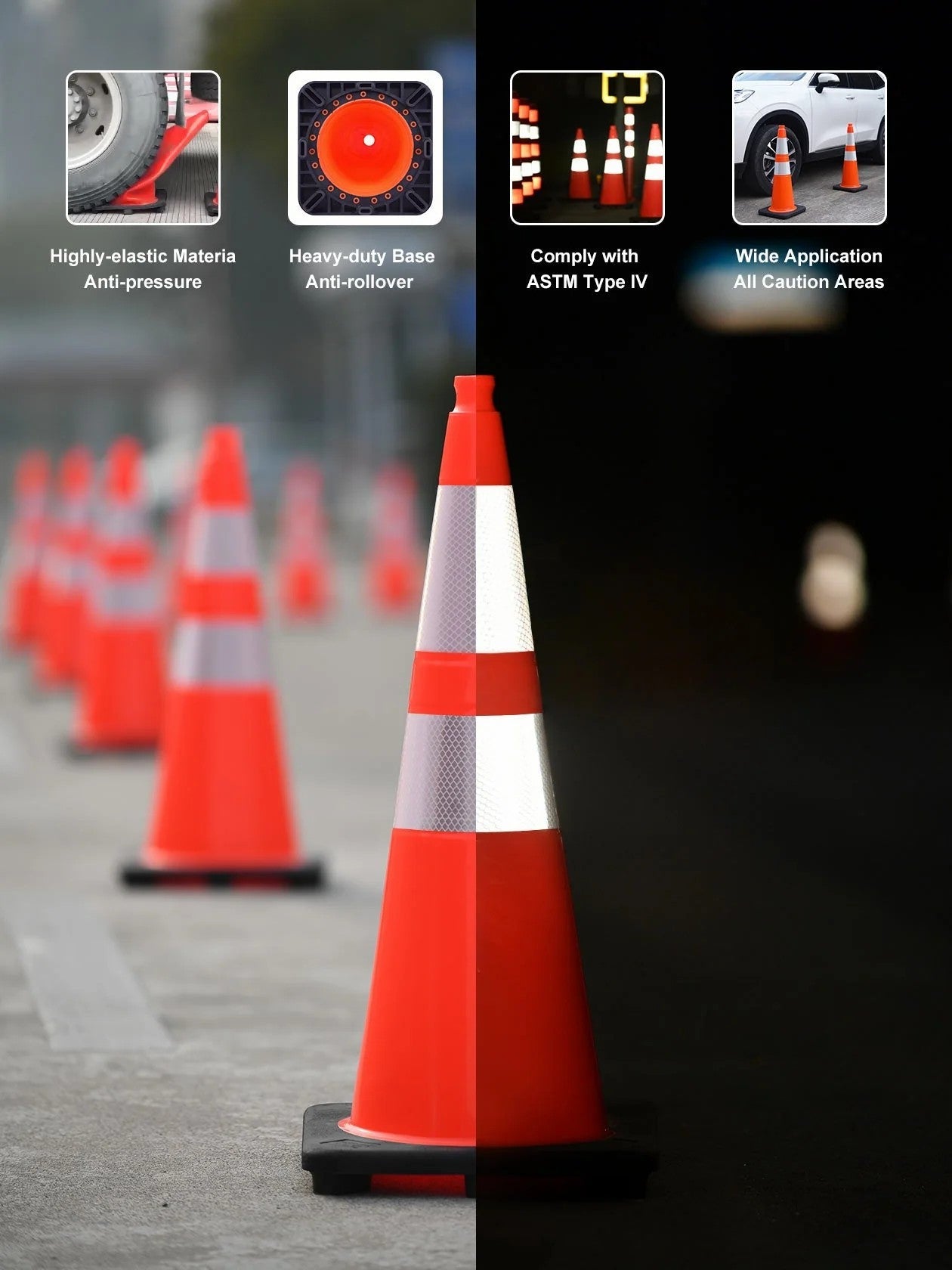 Traffic safety equipment for European worksites and facilities