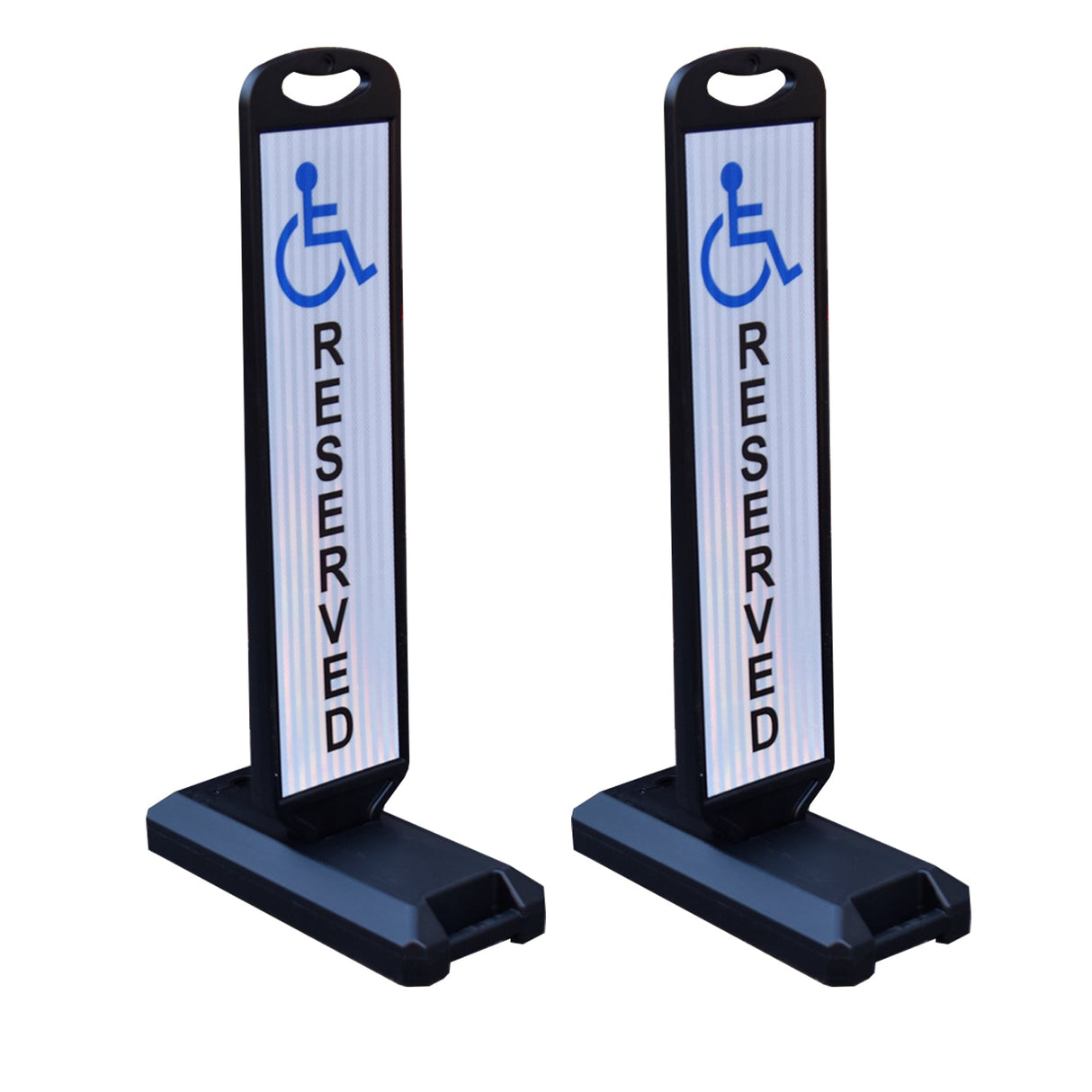 VILBLE 2-Pack 110 CM Double-Sided Reflective Safety Signs - Dimensions | Besea Cone