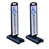 VILBLE 2-Pack 110 CM Double-Sided Reflective Safety Signs - Dimensions | Besea Cone
