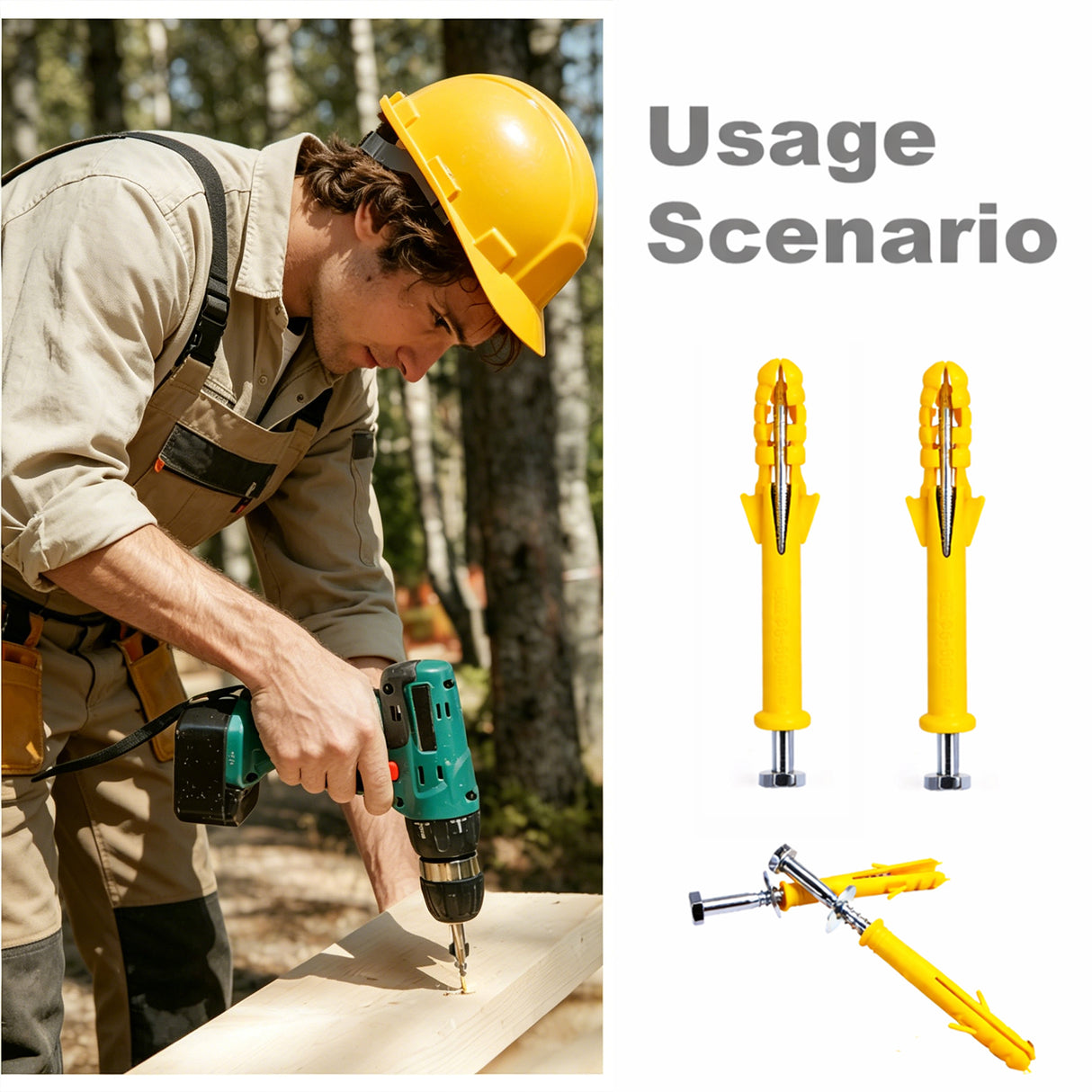 8PCS M10x120 Screws+Sleeve+Washer - Installation | Besea Cone