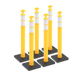 6PCS T-Top Delineator Post with Rubber /Water Filled Base , - View 28 | Besea Cone