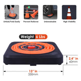 70 CM Black Base Collapsible Cone with CNSS High - Top View | Besea Cone