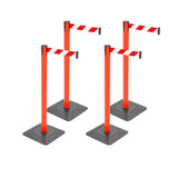 4-Pack 10ft Retractable Belt Barriers with "Caution - Do - View 33 | Besea Cone