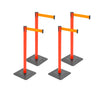 4-Pack 10ft Retractable Belt Barriers with "Caution - Do - View 29 | Besea Cone