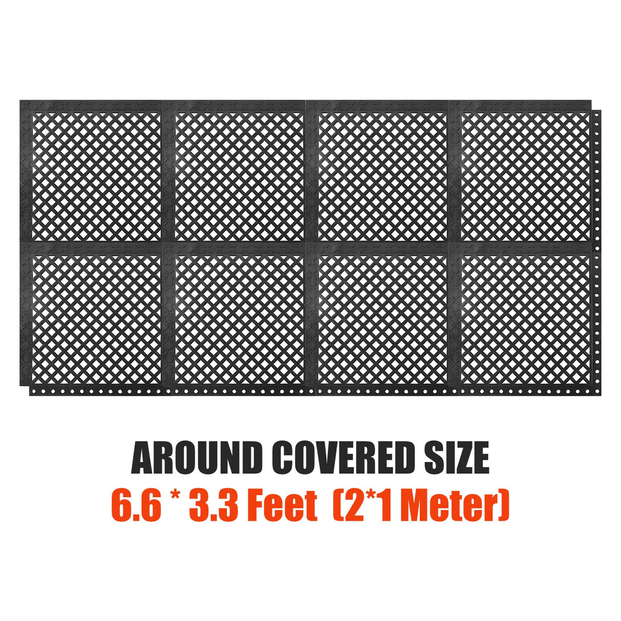 8 PCS Assemble to 21 SQFT Anti fatigue Interlocking - Main Product Image | Besea Cone