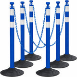 6-Pack Work Zone Safety Chain Post Set - High Visibility - View 13 | Besea Cone