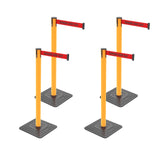 4-Pack 10ft Retractable Belt Barriers with "Caution - Do - View 14 | Besea Cone