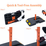 58 CM Portable Roll-Up Sign Stand with Weighted Rubber Base - Top View | Besea Cone