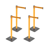 4-Pack 10ft Retractable Belt Barriers with "Caution - Do - View 12 | Besea Cone