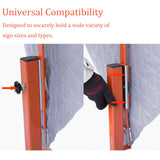 58 CM Portable Roll-Up Sign Stand with Weighted Rubber Base - Close-Up | Besea Cone