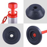 6-Pack Work Zone Safety Chain Post Set - High Visibility - Product Shot | Besea Cone