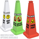 70/90 CM 4-Sided Message Cone, No Printing 6PCS - Installation | Besea Cone