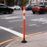 Flexible Surface Mount Delineator Post - Durable Traffic - Close-Up | Besea Cone