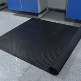 Diamond Plate Rubber Flooring Roll - Top View | Besea Cone
