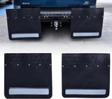 2-Pack Adjustable Hitch Mud Flaps, Heavy-Duty Rubber, - Product Shot | Besea Cone