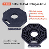 6PCS T-Top Delineator Post with Rubber /Water Filled Base , - In Use | Besea Cone