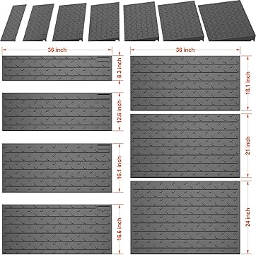 Rubber ramp, adjustable heights for - Detail | Besea Cone
