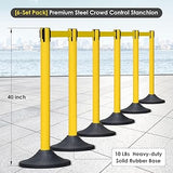 Plastic Retractable Stanchion with 300 CM Black Belt - In Use | Besea Cone