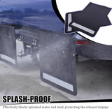 2-Pack Adjustable Hitch Mud Flaps, Heavy-Duty Rubber, - Close-Up | Besea Cone