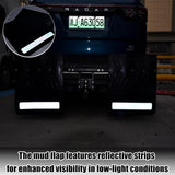 2-Pack Adjustable Hitch Mud Flaps, Heavy-Duty Rubber, - Detail | Besea Cone