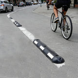2PCS Bicyle Lane Separator Black/White - Installation | Besea Cone