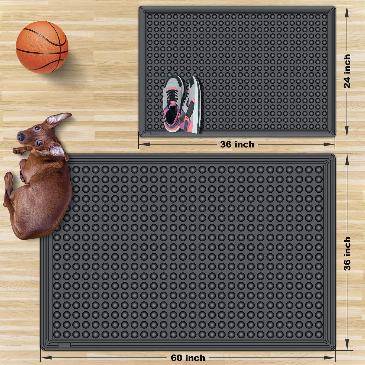 Rubber Dubble Anti-Fatigue Workplace Mat - View 12 | Besea Cone