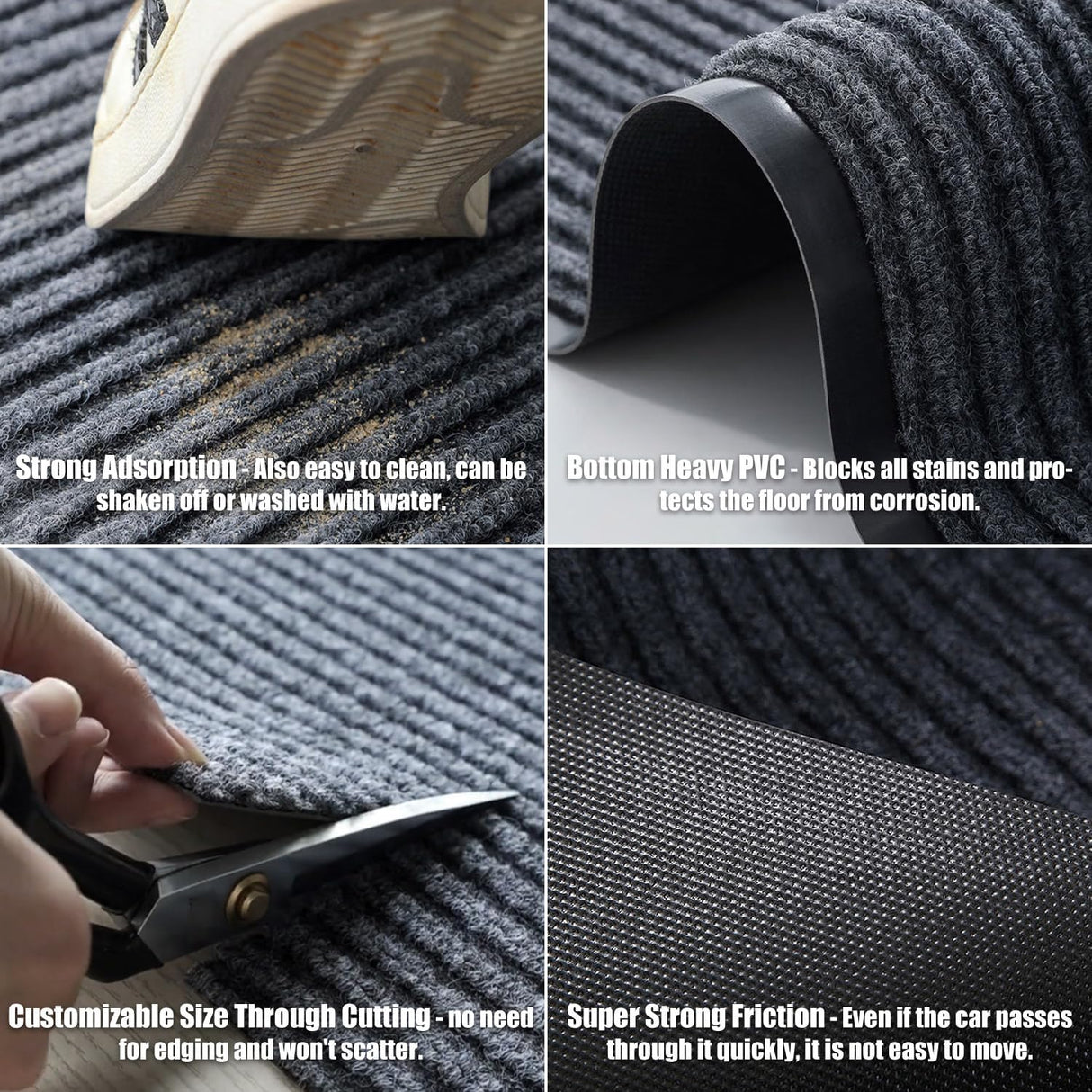 Brush Step Entrance Mat - Dimensions | Besea Cone
