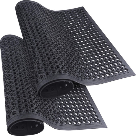 Rubber Anti-Slip Mat with Holes for Doorway Kitchen - Main Product Image | Besea Cone
