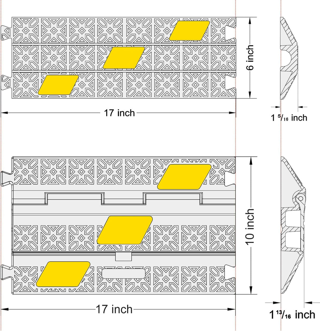 Cable Protector Ramp - Side View | Besea Cone